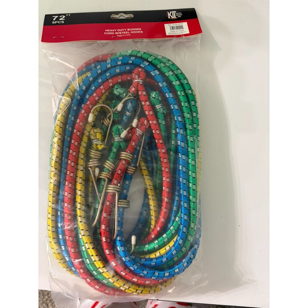 "72 6 pc bungee cords
